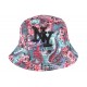 Chapeau bob streetwear rouge Floral NY ANCIENNES COLLECTIONS divers