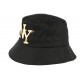 Chapeau Bob Noir NY metal dore en coton ANCIENNES COLLECTIONS divers