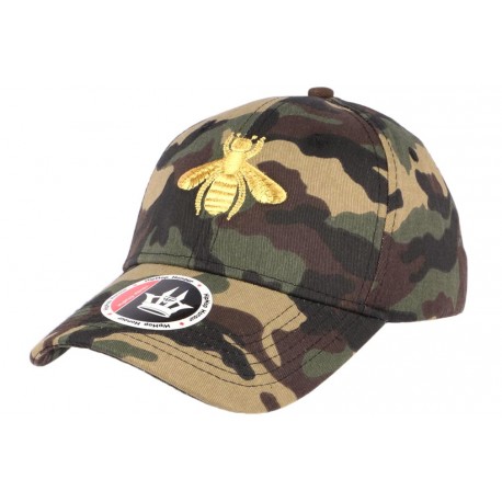 Casquette baseball camouflage et abeille doree ANCIENNES COLLECTIONS divers