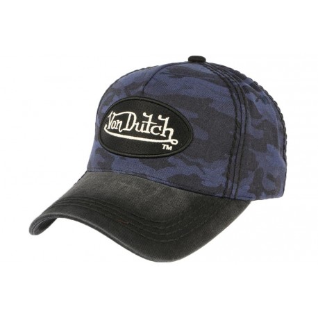 Casquette Von Dutch militaire bleue et noir Ethan ANCIENNES COLLECTIONS divers