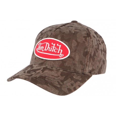 Casquette Von Dutch militaire Marron Army R ANCIENNES COLLECTIONS VON DUTCH