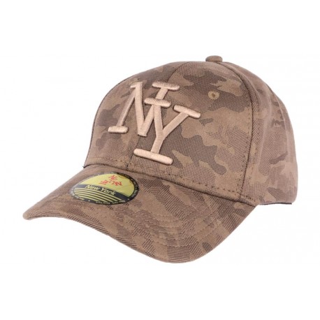 Casquette NY camouflage marron Lieuty ANCIENNES COLLECTIONS divers