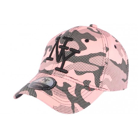 Casquette baseball militaire rose et verte Kapy ANCIENNES COLLECTIONS divers