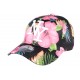 Casquette NY Noir fleurs rose fashion Tropic ANCIENNES COLLECTIONS divers