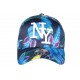 Casquette NY Noir fleurs bleu fashion Tropic ANCIENNES COLLECTIONS divers