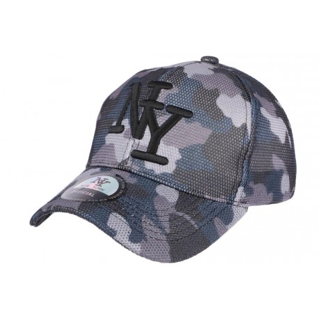 Casquette NY militaire noire et grise Bossy ANCIENNES COLLECTIONS divers