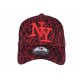 Casquette NY noire et rouge fashion Spider ANCIENNES COLLECTIONS divers