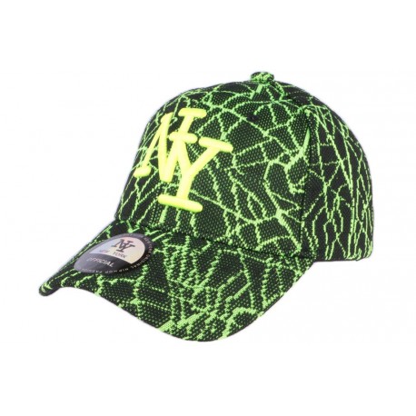 Casquette NY noire et jaune fluo fashion Spider ANCIENNES COLLECTIONS divers