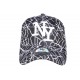 Casquette NY noire et blanche fashion Spider ANCIENNES COLLECTIONS divers