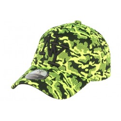 Casquette NY militaire jaune fluo fashion Kalrov ANCIENNES COLLECTIONS divers