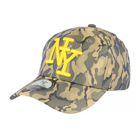 Casquette baseball militaire verte et jaune Kaptain ANCIENNES COLLECTIONS divers