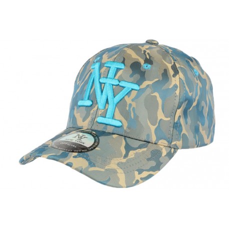 Casquette baseball militaire bleu et verte Kaptain ANCIENNES COLLECTIONS divers