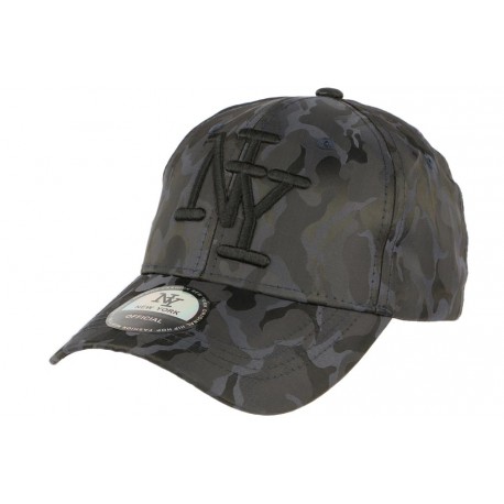 Casquette baseball militaire noire et grise Kaptain CASQUETTES Hip Hop Honour