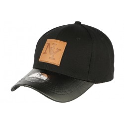 Casquette NY noire visière cuir noir Major ANCIENNES COLLECTIONS divers