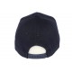 Casquette NY bleu marine et cuir marron Major CASQUETTES Hip Hop Honour