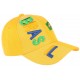 Casquette Bresil jaune verte et bleu drapeau Bresilien CASQUETTES PAYS