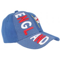 Casquette Angleterre bleu rouge et blanche drapeau Anglais CASQUETTES PAYS