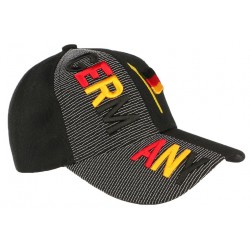 Casquette Allemagne noir rouge jaune drapeau allemand ANCIENNES COLLECTIONS divers