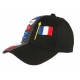 Casquette France noire drapeau bleu blanc rouge ANCIENNES COLLECTIONS divers