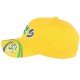 Casquette Bresil Foot jaune verte et bleu CASQUETTES PAYS