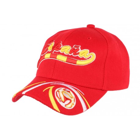 Casquette Espagne Football rouge jaune blanche CASQUETTES PAYS