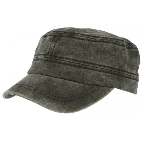 Casquette militaire Gris Anthracite en coton Gibbs CASQUETTES Léon montane