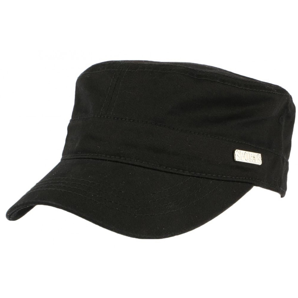 Casquette militaire noire Juke, casquette armee homme femme livré 48h!