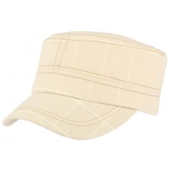 Casquette militaire beige rayures blanches Aincy CASQUETTES Léon montane