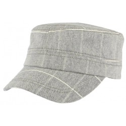 Casquette militaire grise rayures blanches Aincy CASQUETTES Léon montane