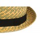 Chapeau trilby paille verte et beige Movy CHAPEAUX Léon montane