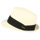 Petit chapeau paille blanc casse fait main Lordman ANCIENNES COLLECTIONS divers