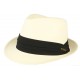 Petit chapeau paille blanc casse fait main Lordman ANCIENNES COLLECTIONS divers