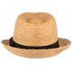 Petit chapeau paille marron clair raphia Valman ANCIENNES COLLECTIONS divers