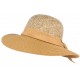 Chapeau paille femme beige et blanc Elysie ANCIENNES COLLECTIONS divers