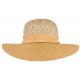 Chapeau paille femme beige et blanc Elysie ANCIENNES COLLECTIONS divers