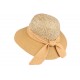 Chapeau paille femme beige et blanc Elysie ANCIENNES COLLECTIONS divers