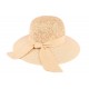 Chapeau paille femme rose et beige Elysie ANCIENNES COLLECTIONS divers