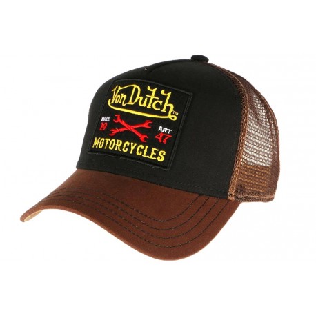 Casquette Von Dutch marron Motorcycles Square ANCIENNES COLLECTIONS divers