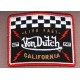 Casquette Von Dutch grise et rouge California Square CASQUETTES VON DUTCH