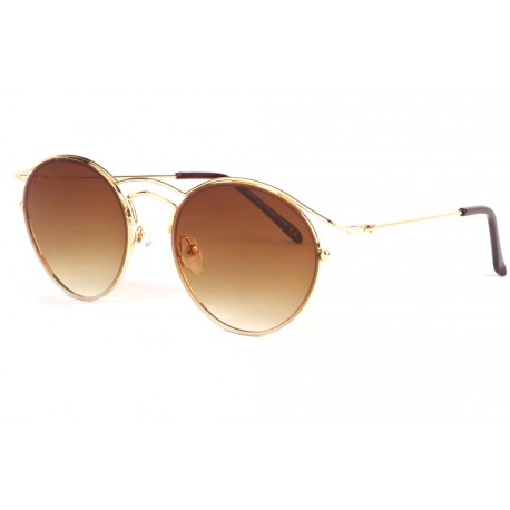 Lunettes soleil rondes dorées et marron Mully ANCIENNES COLLECTIONS divers