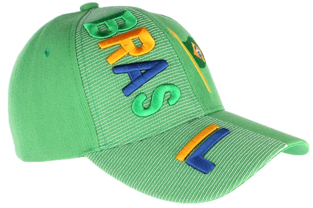 Casquette Brésil Olympique - Verte, Snapback Coton - Occasion (propre)