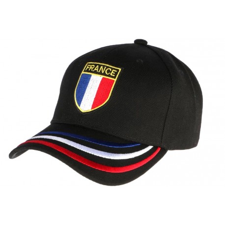 Casquette France noire blason drapeau bleu blanc rouge ANCIENNES COLLECTIONS divers