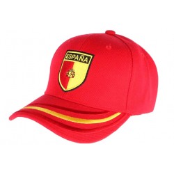 Casquette Espagne blason rouge et jaune CASQUETTES PAYS