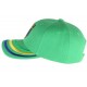 Casquette Bresil verte blason verte jaune et bleu CASQUETTES PAYS