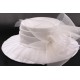 Chapeau mariée Muse en taffetas écru ANCIENNES COLLECTIONS divers