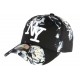 Casquette NY noire fleurs grises Barceau ANCIENNES COLLECTIONS divers