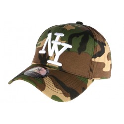 Casquette NY militaire kaki et marron Aincys CASQUETTES Hip Hop Honour