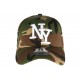 Casquette NY militaire kaki et marron Aincys CASQUETTES Hip Hop Honour