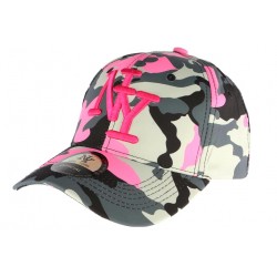 Casquette NY militaire rose et grise Aincys ANCIENNES COLLECTIONS divers