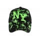 Casquette NY noire et verte fluo streetwear Taggy ANCIENNES COLLECTIONS divers